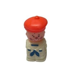 Vintage 1974 GMFGI General Mills Cereal Toy Figure Hong Kong Sailor Boy Red Hat